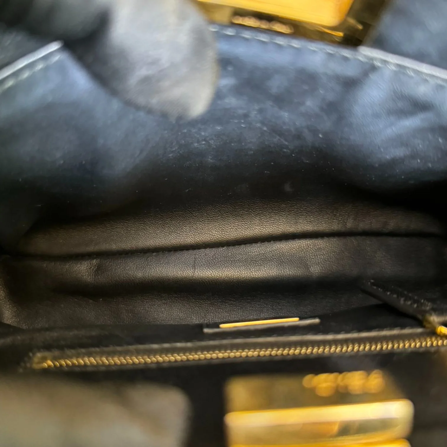 Peekaboo Iconic Satchel Mini Nappa Lambskin Black GHW - Image 25