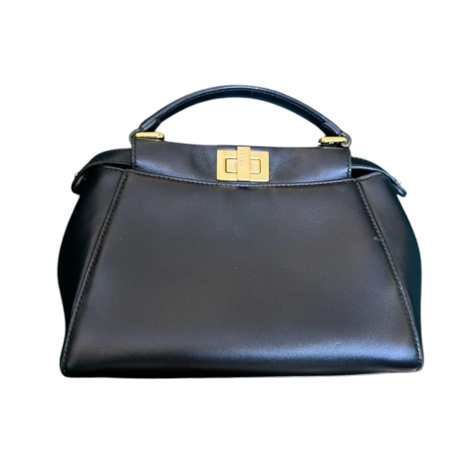 Peekaboo Iconic Satchel Mini Nappa Lambskin Black GHW - Image 3