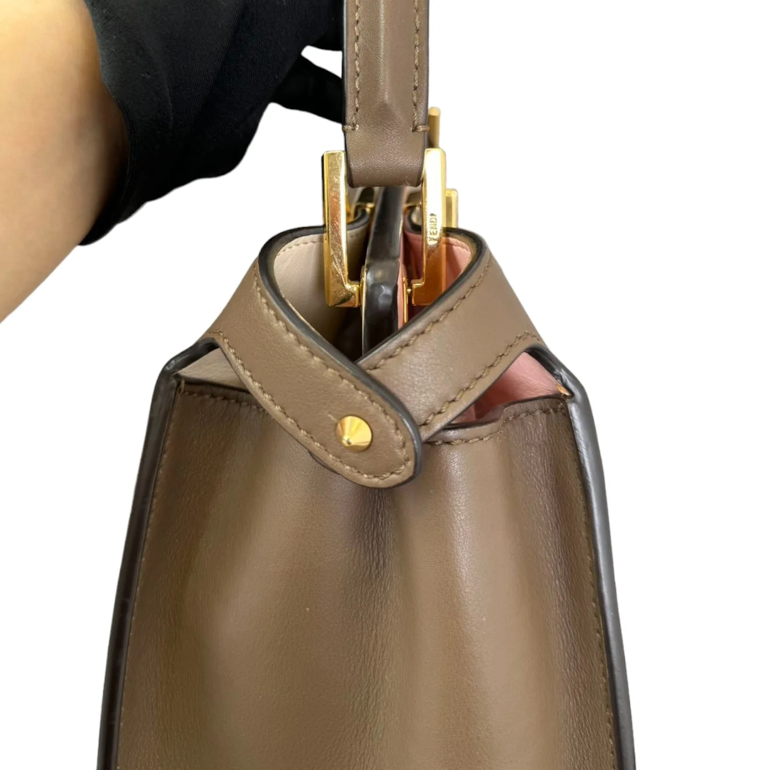 Peekaboo Iseeu Small Calfskin Leather Taupe GHW - Image 15