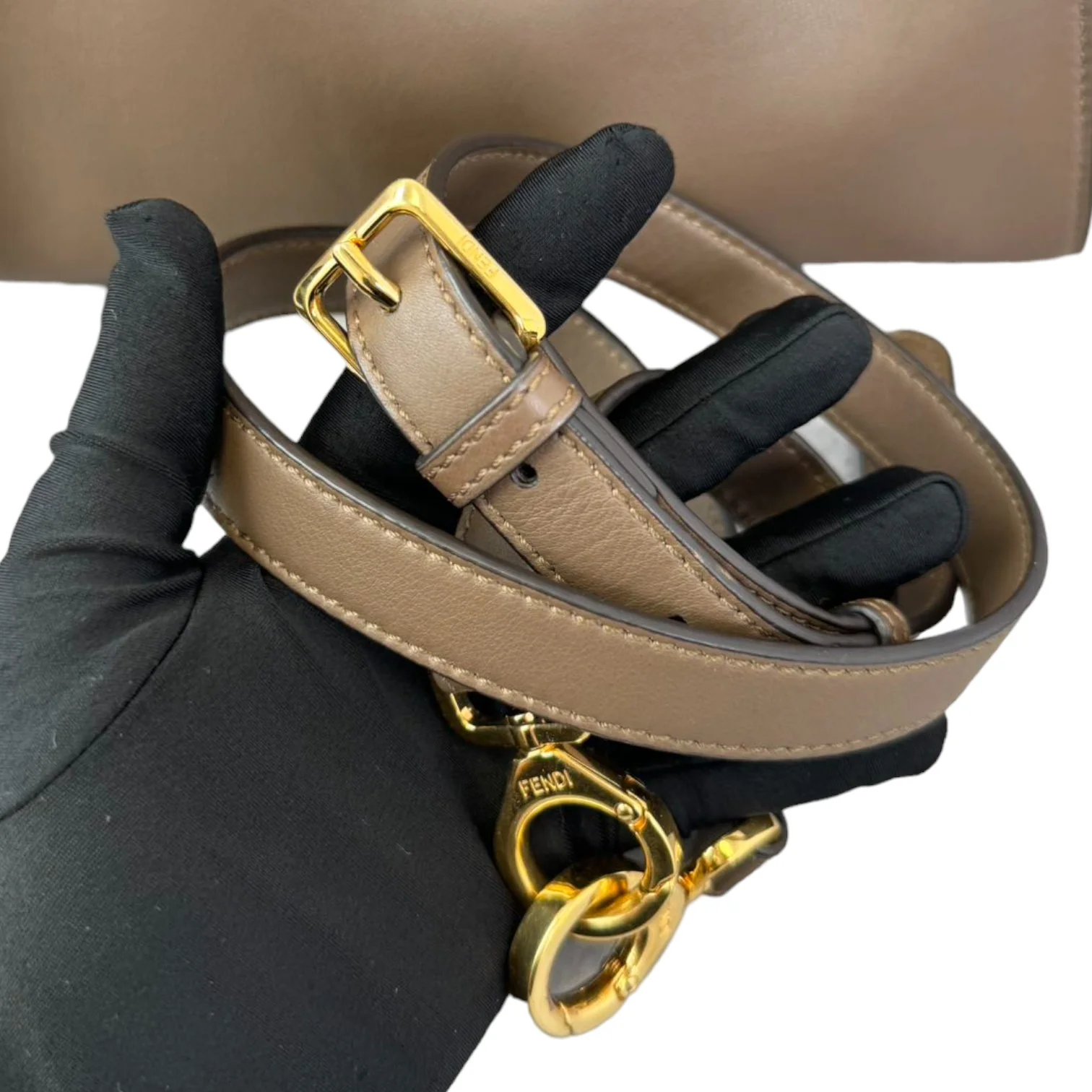 Peekaboo Iseeu Small Calfskin Leather Taupe GHW - Image 17