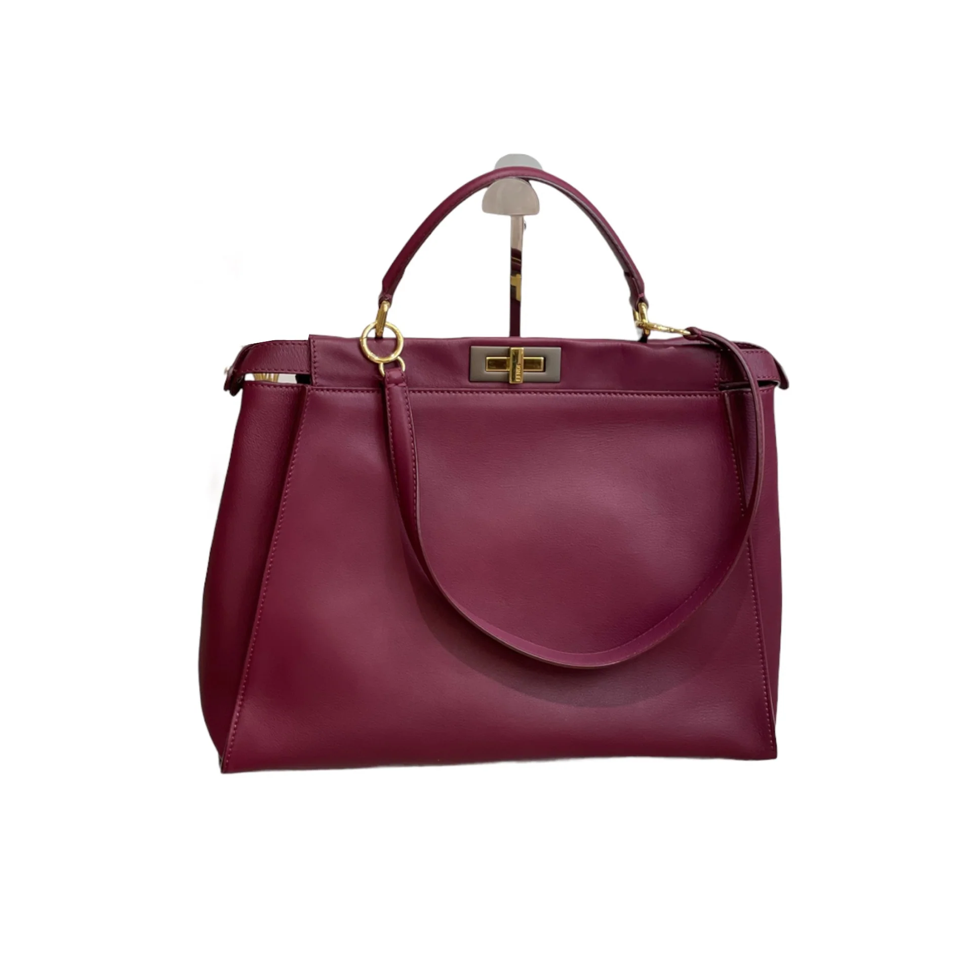 Peekaboo Large Leather Red GHW - Image 2