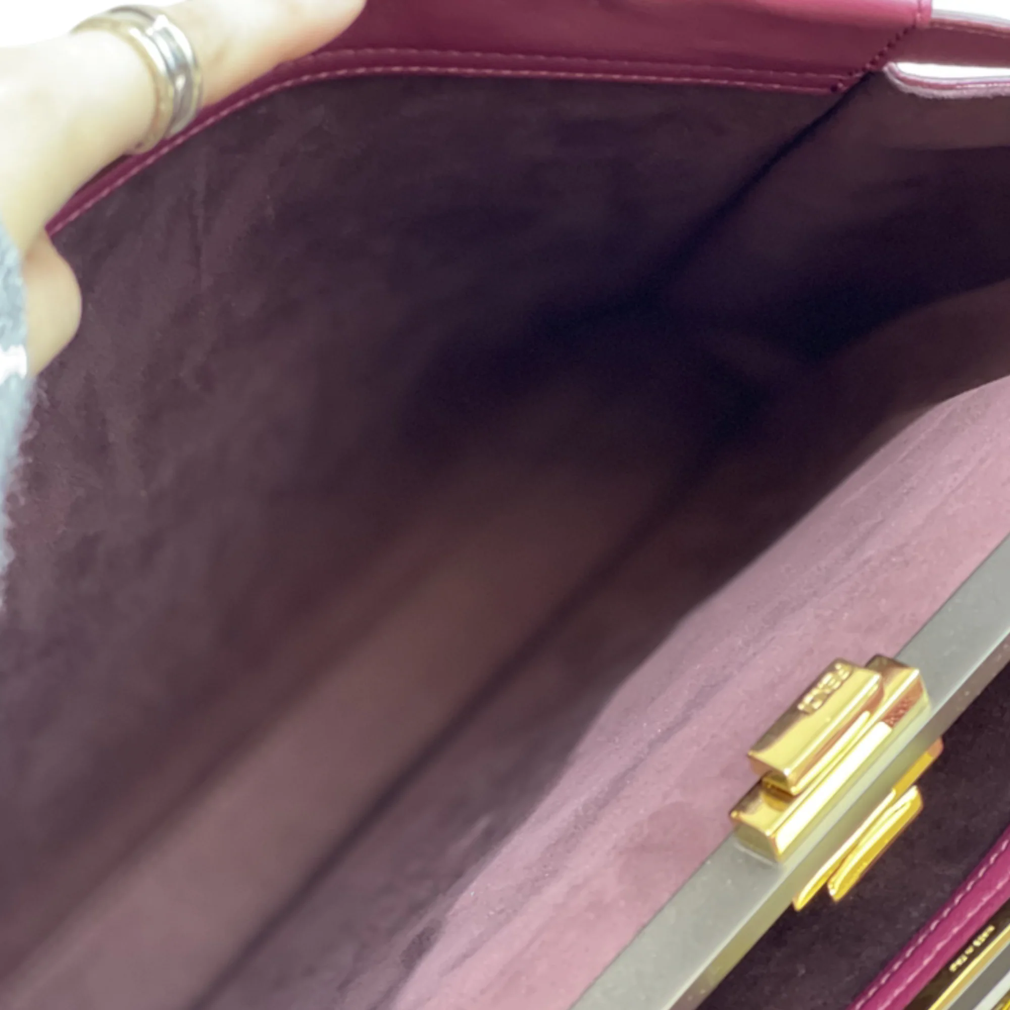 Peekaboo Large Leather Red GHW - Image 7