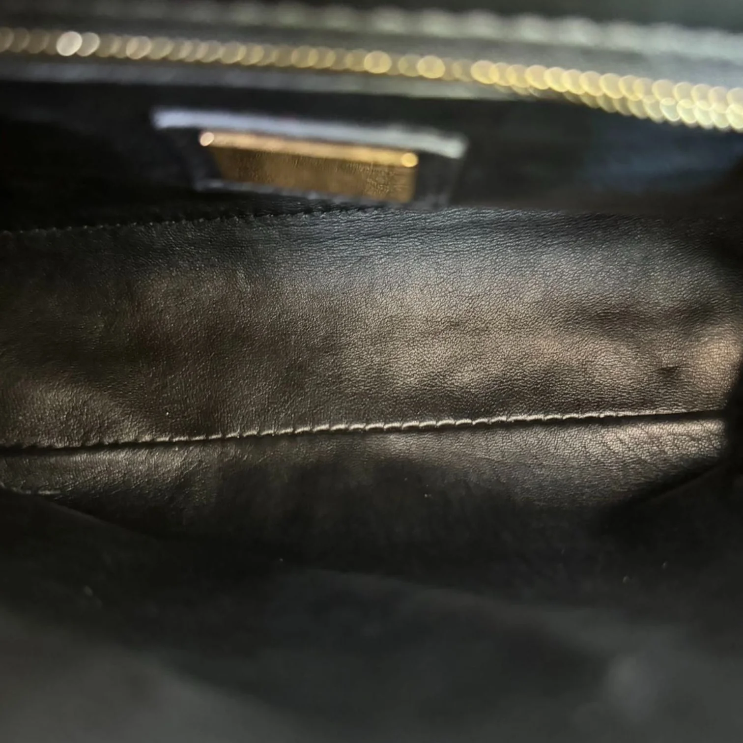 Peekaboo Satchel Mini Nappa Lambskin Leather Black GHW - Image 21