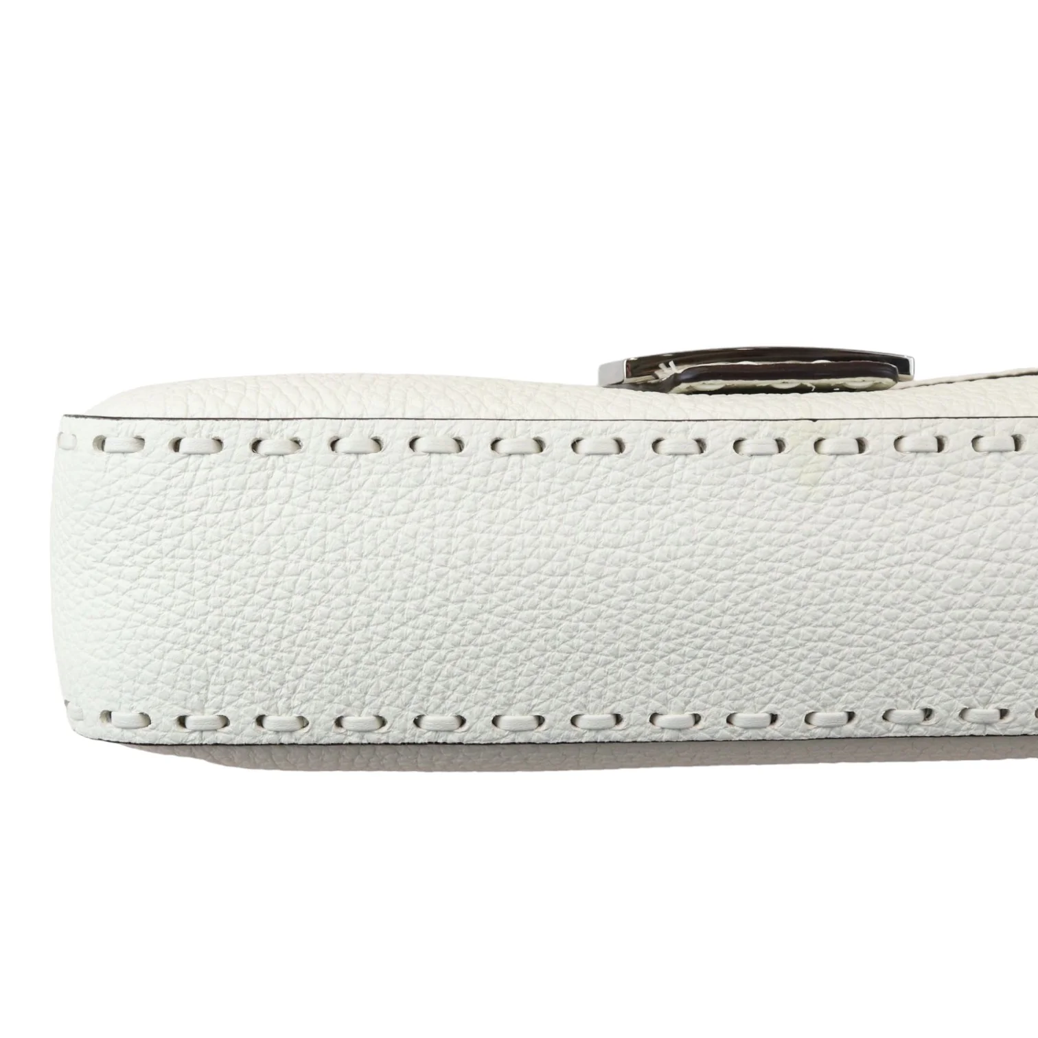 Selleria Baguette Shoulder Calfskin leather White SHW - Image 13