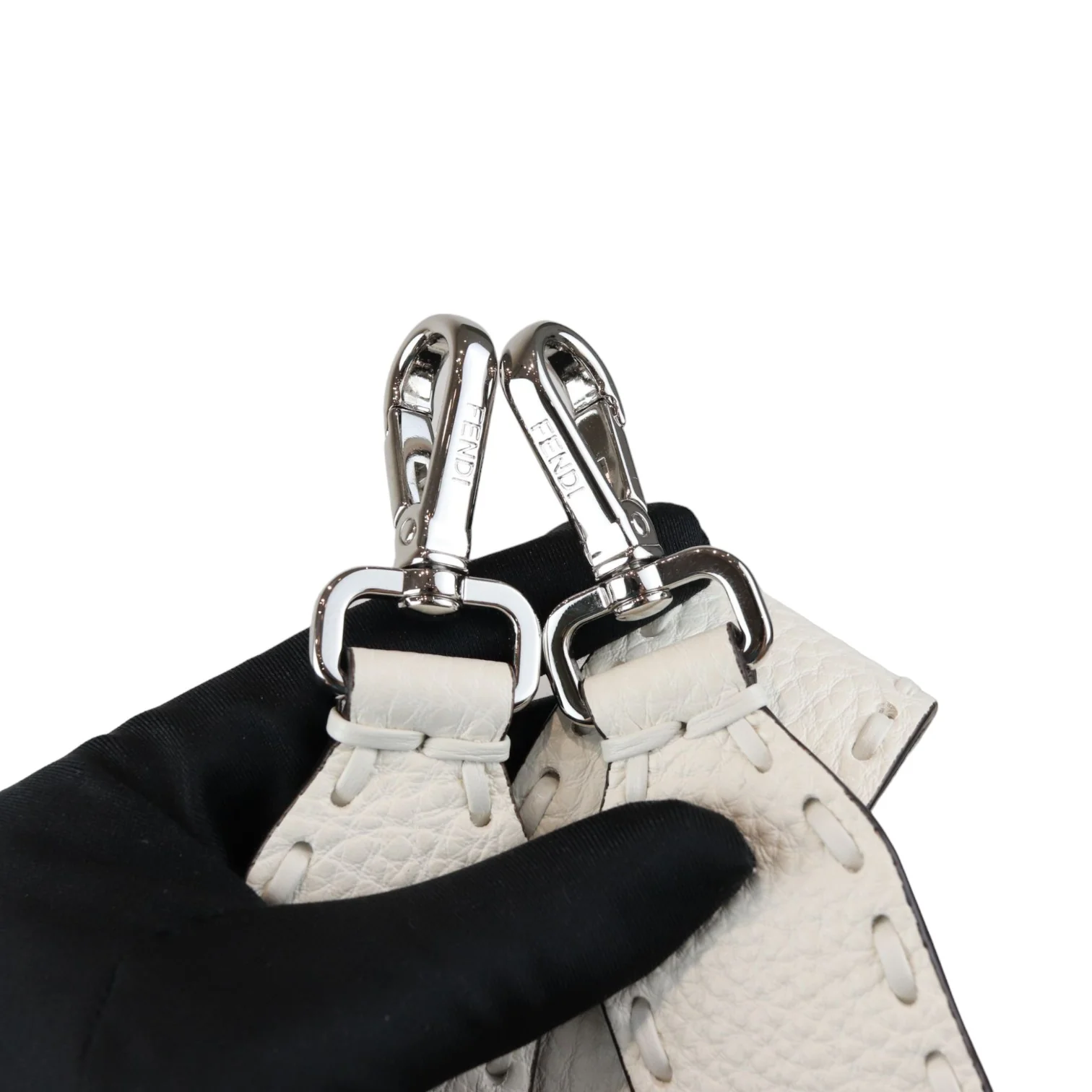 Selleria Baguette Shoulder Calfskin leather White SHW - Image 27