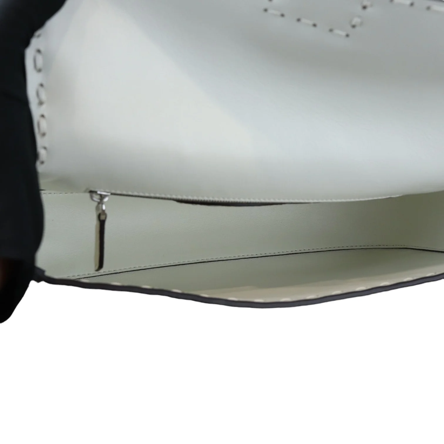 Selleria Baguette Shoulder Calfskin leather White SHW - Image 31