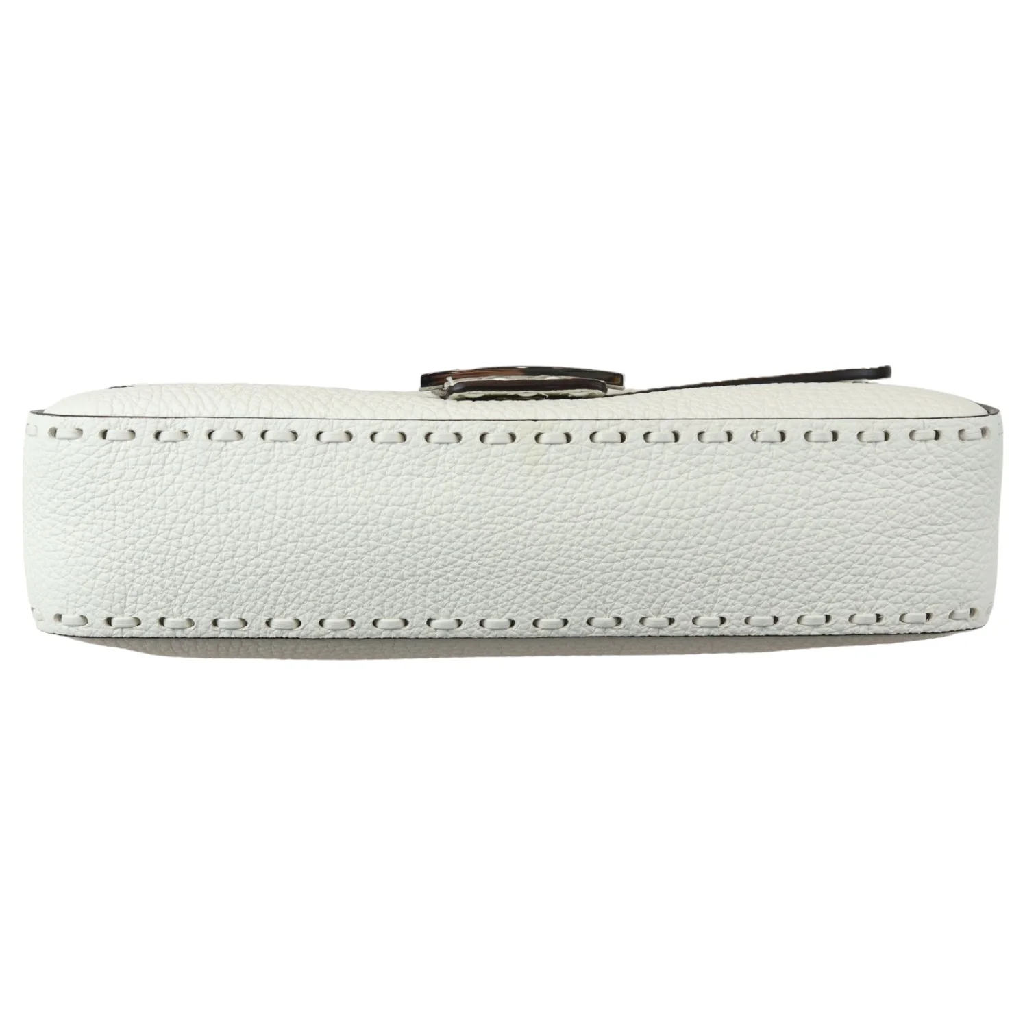 Selleria Baguette Shoulder Calfskin leather White SHW - Image 5