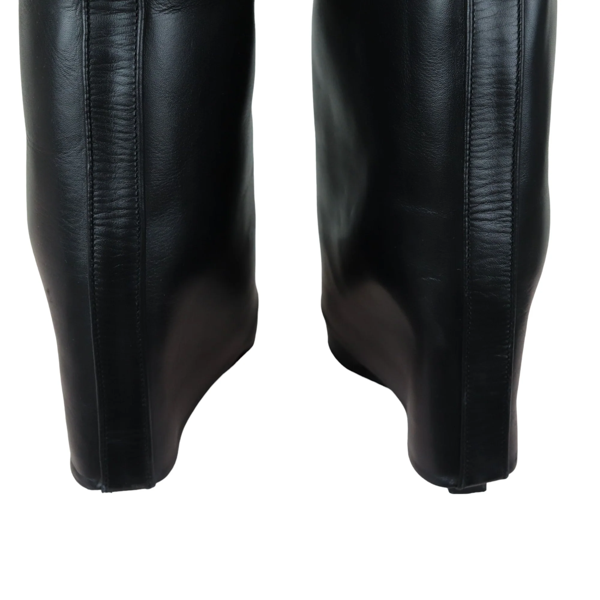 Newton Over the Knee Boots Calfskin Black Size 38 - Image 13