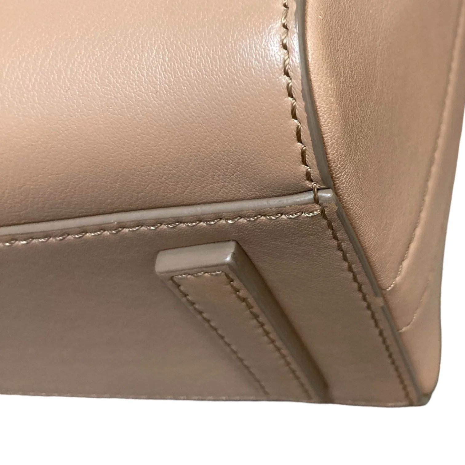 Studded Antigona Mini Calfskin Beige SHW - Image 6