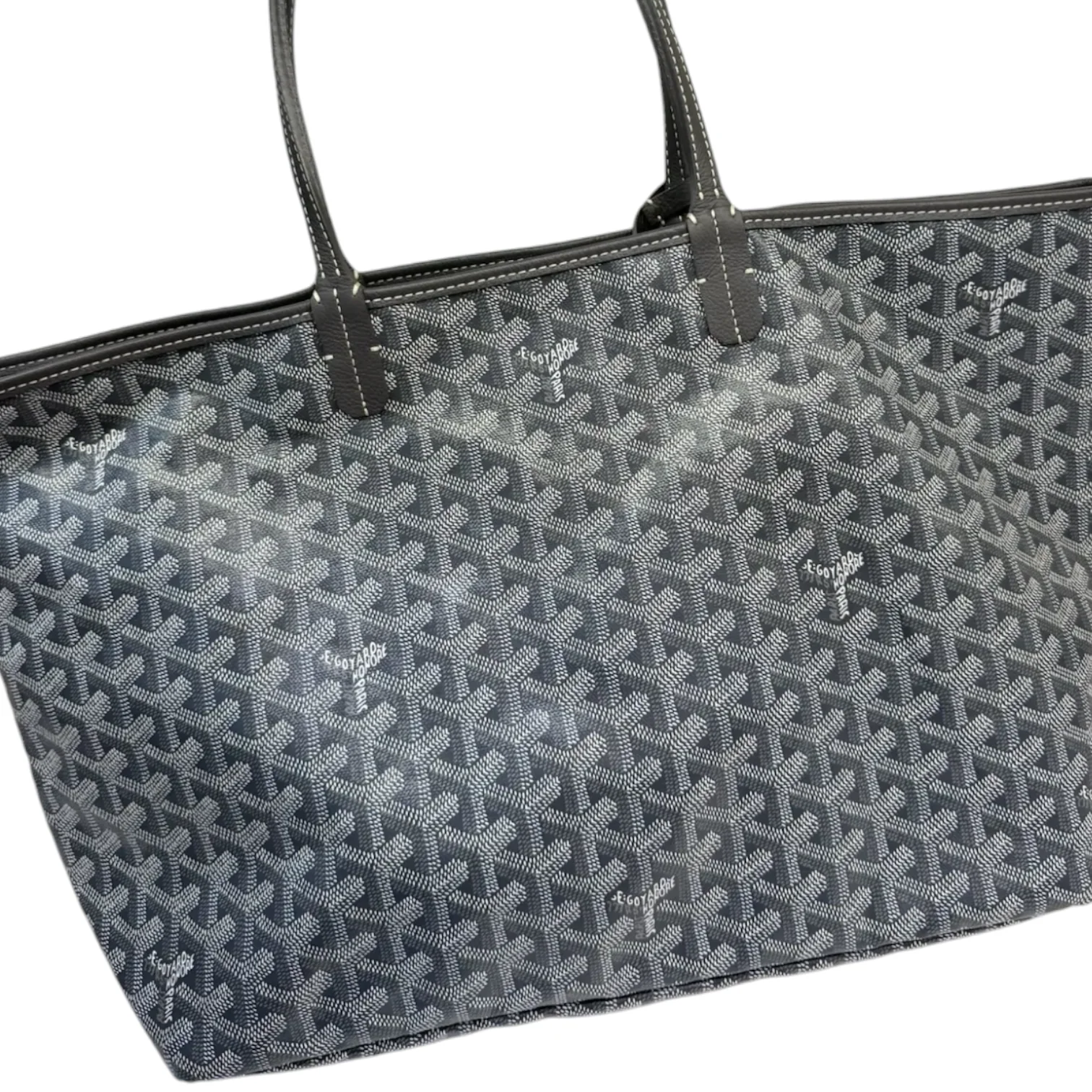Saint Louis PM Goyardine Canvas Grey SHW - Image 3