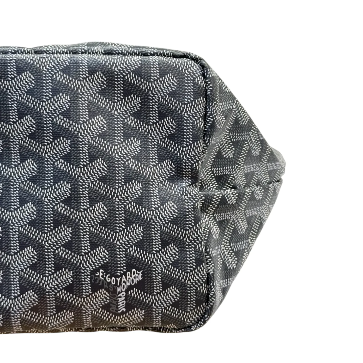 Saint Louis PM Goyardine Canvas Grey SHW - Image 9