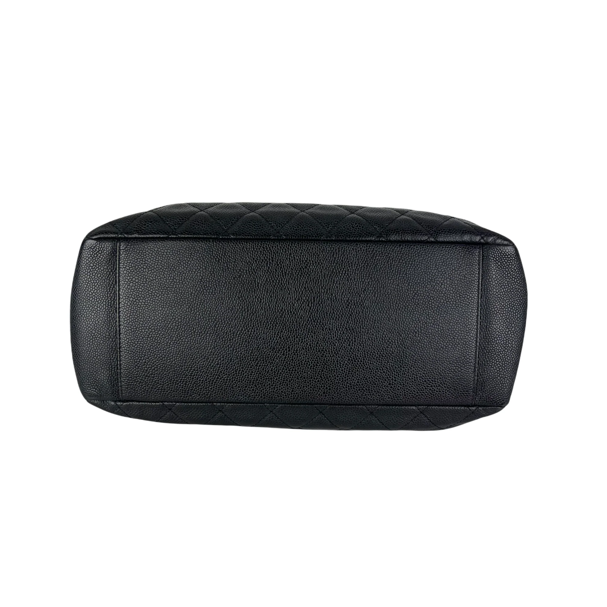 Grand Shopping Tote Caviar Black GHW - Image 5