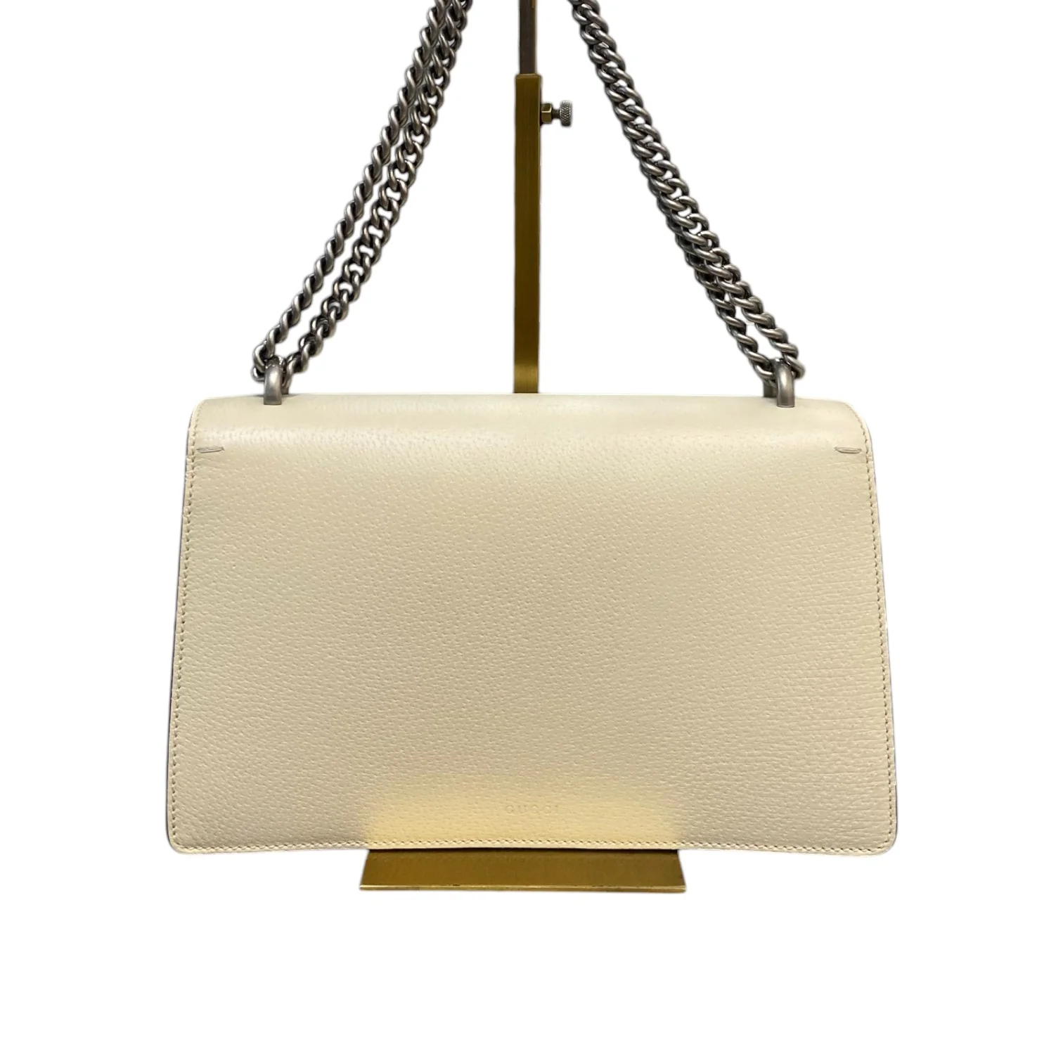 Dionysus Small Textured Calfskin Crystal Cream RHW - Image 2