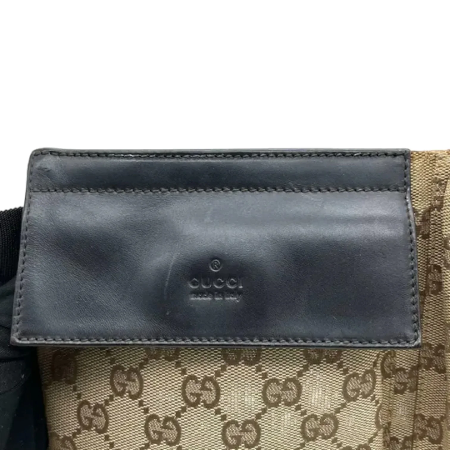 Double Pocket Waist Bag GG Supreme Monogram Canvas Beige SHW - Image 14