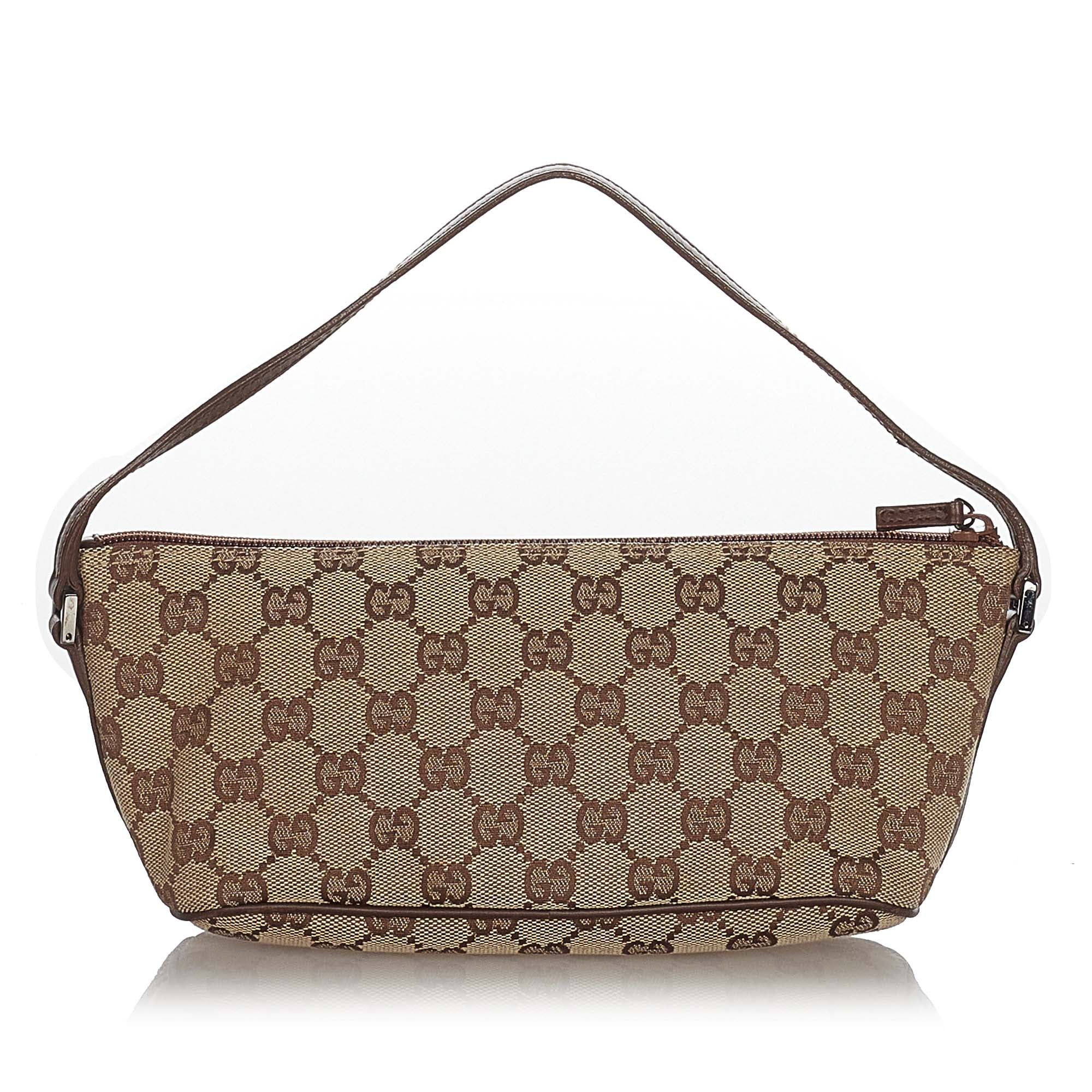 Gucci GG Canvas Boat Baguette Brown - Image 3
