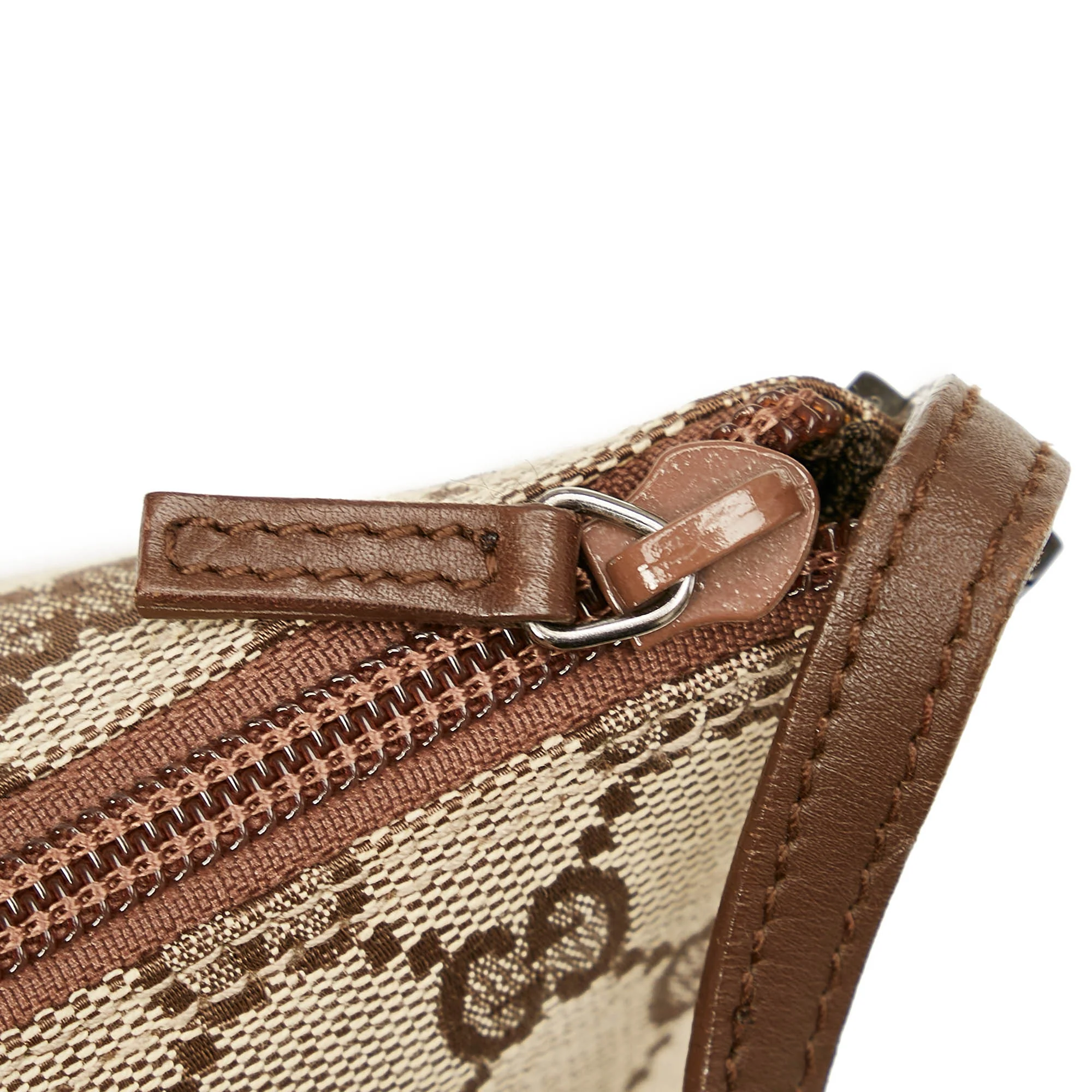 Gucci GG Canvas Boat Baguette Brown - Image 8
