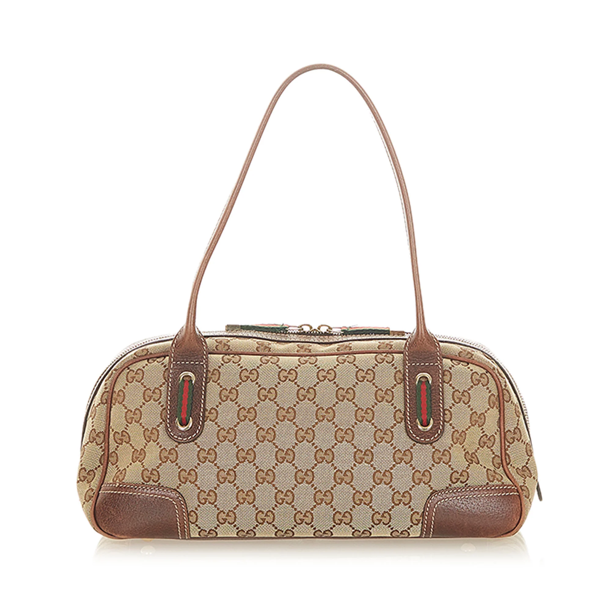 Gucci GG Canvas Princy Handbag Brown - Image 3