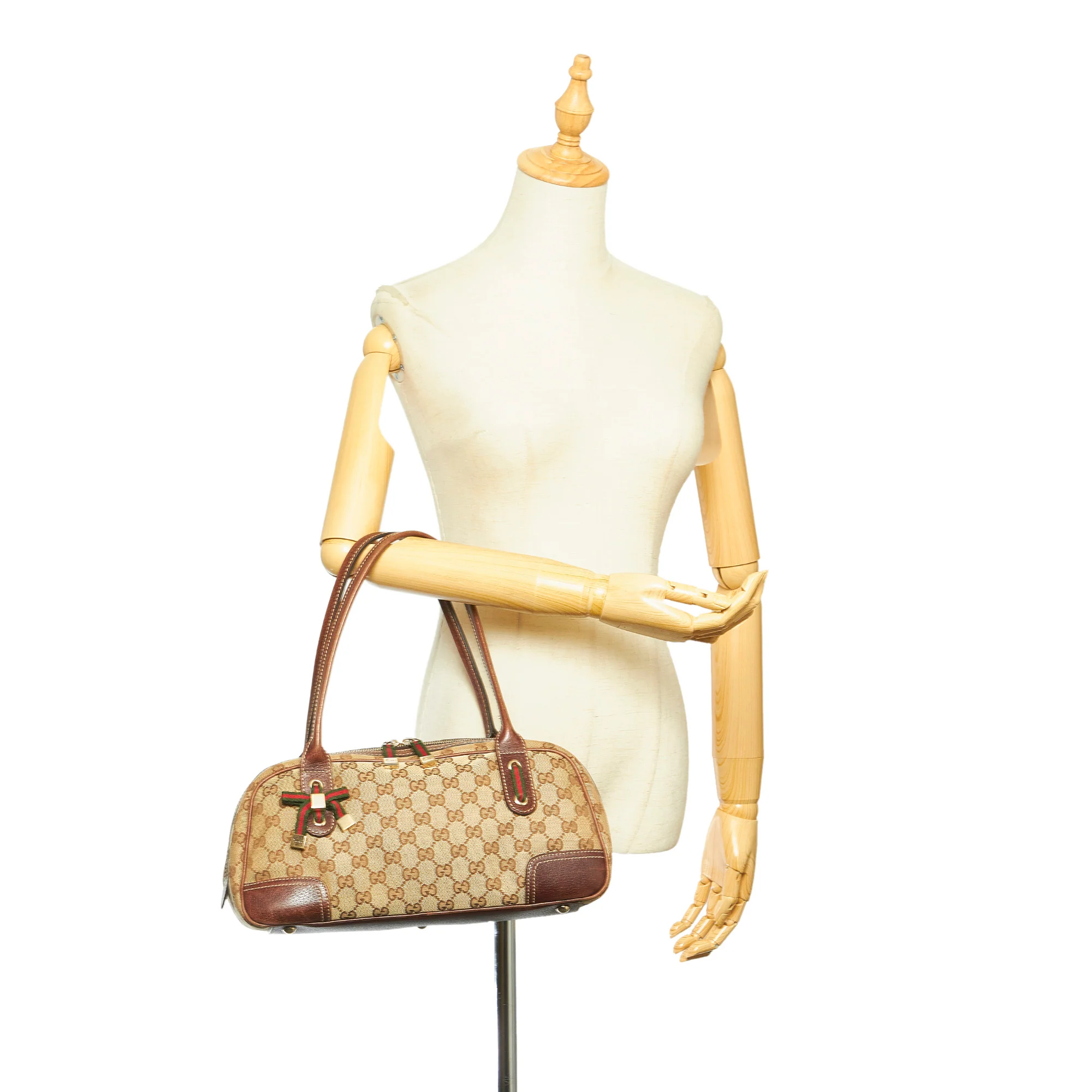 Gucci GG Canvas Princy Handbag Brown - Image 9