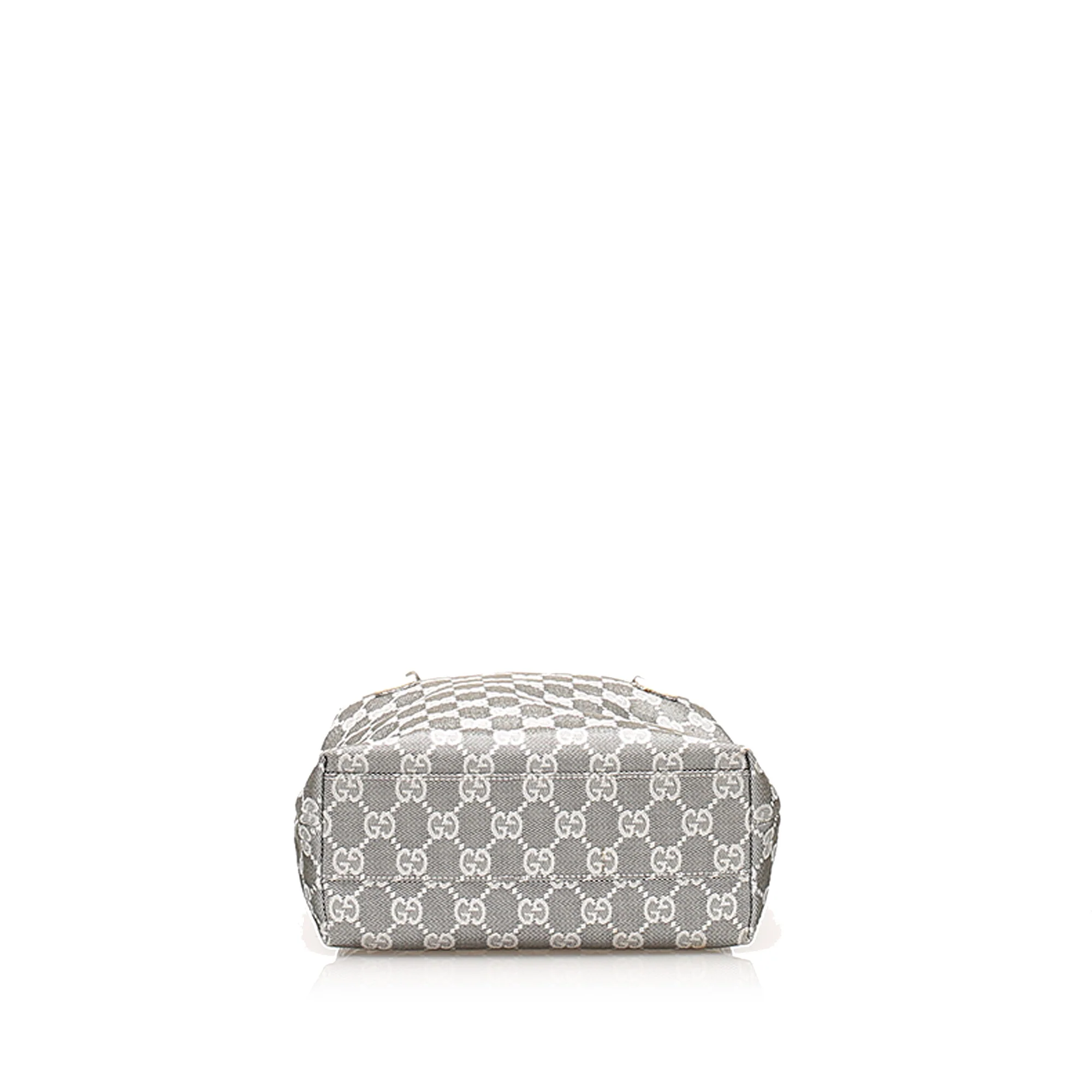 GG Canvas Tote Bag Gray SHW - Image 4