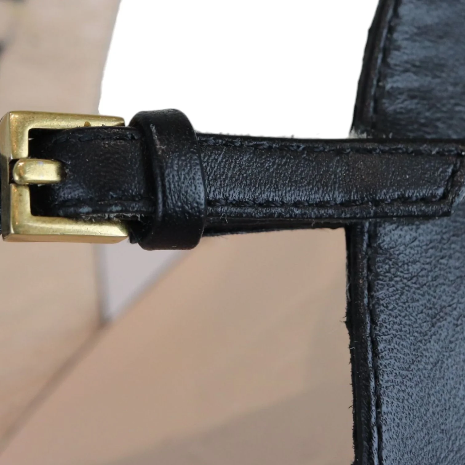 GG Marmont Ankle Wrap Sandals Calfskin Black Size 38 - Image 12