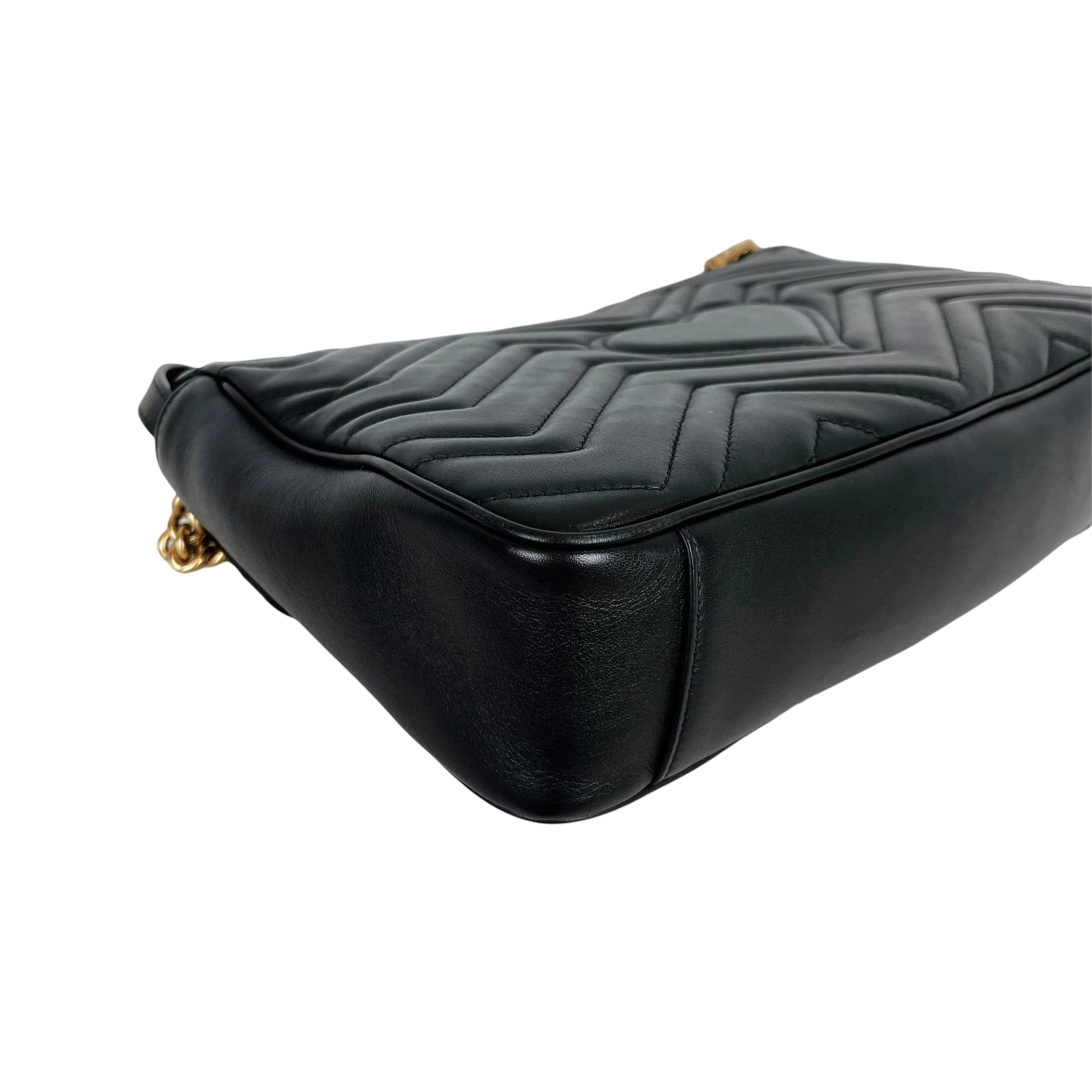 GG Marmont Black Calfskin Medium GHW - Image 7