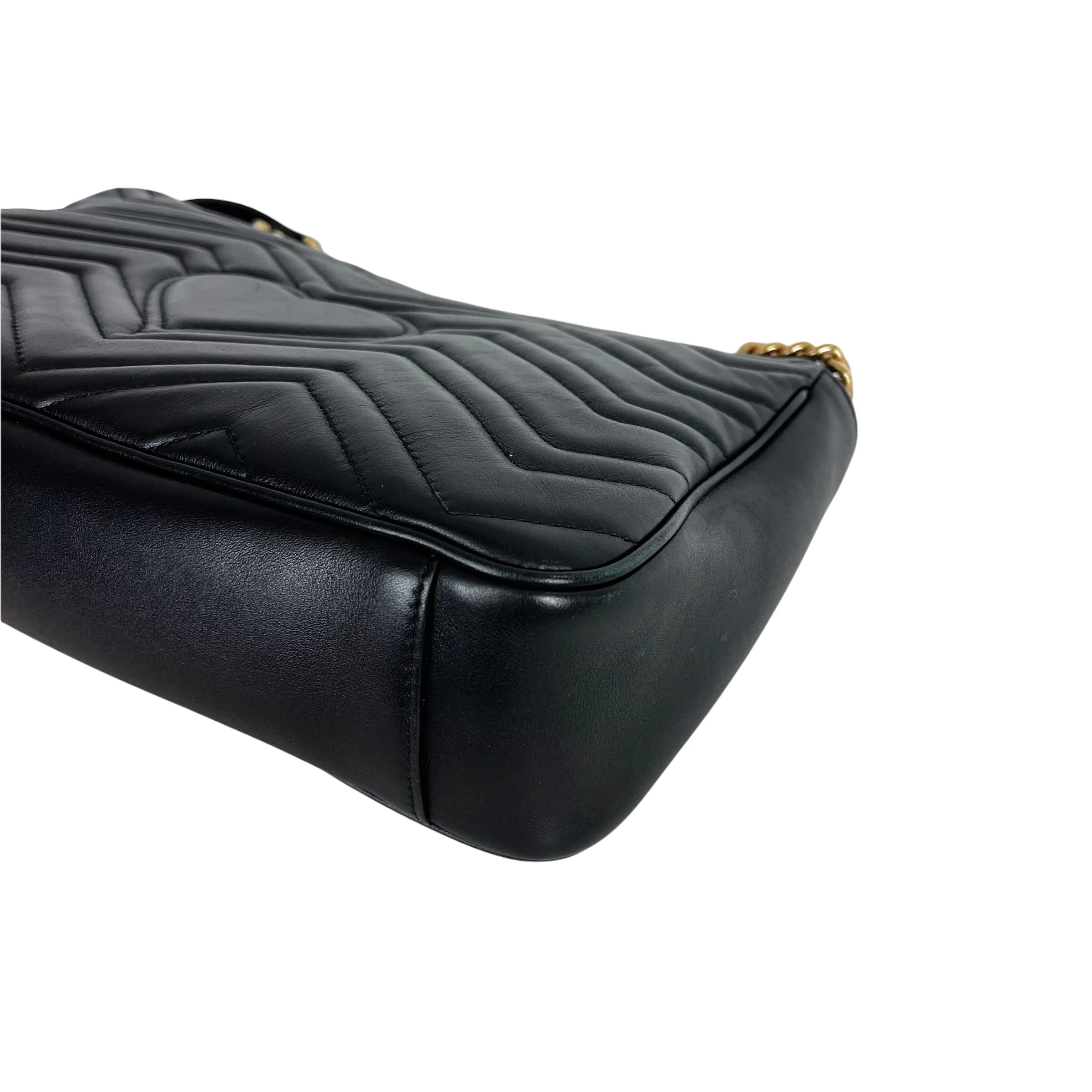 GG Marmont Black Calfskin Medium GHW - Image 8