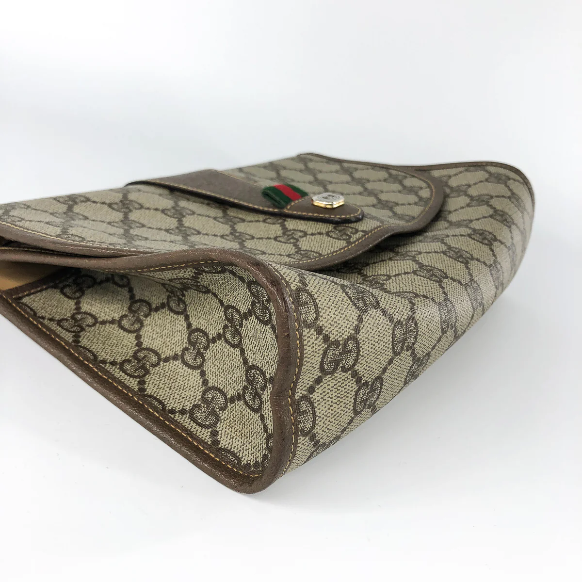 GG Monogram Clutch with Classic Detail and Gold Hardware - Image 11