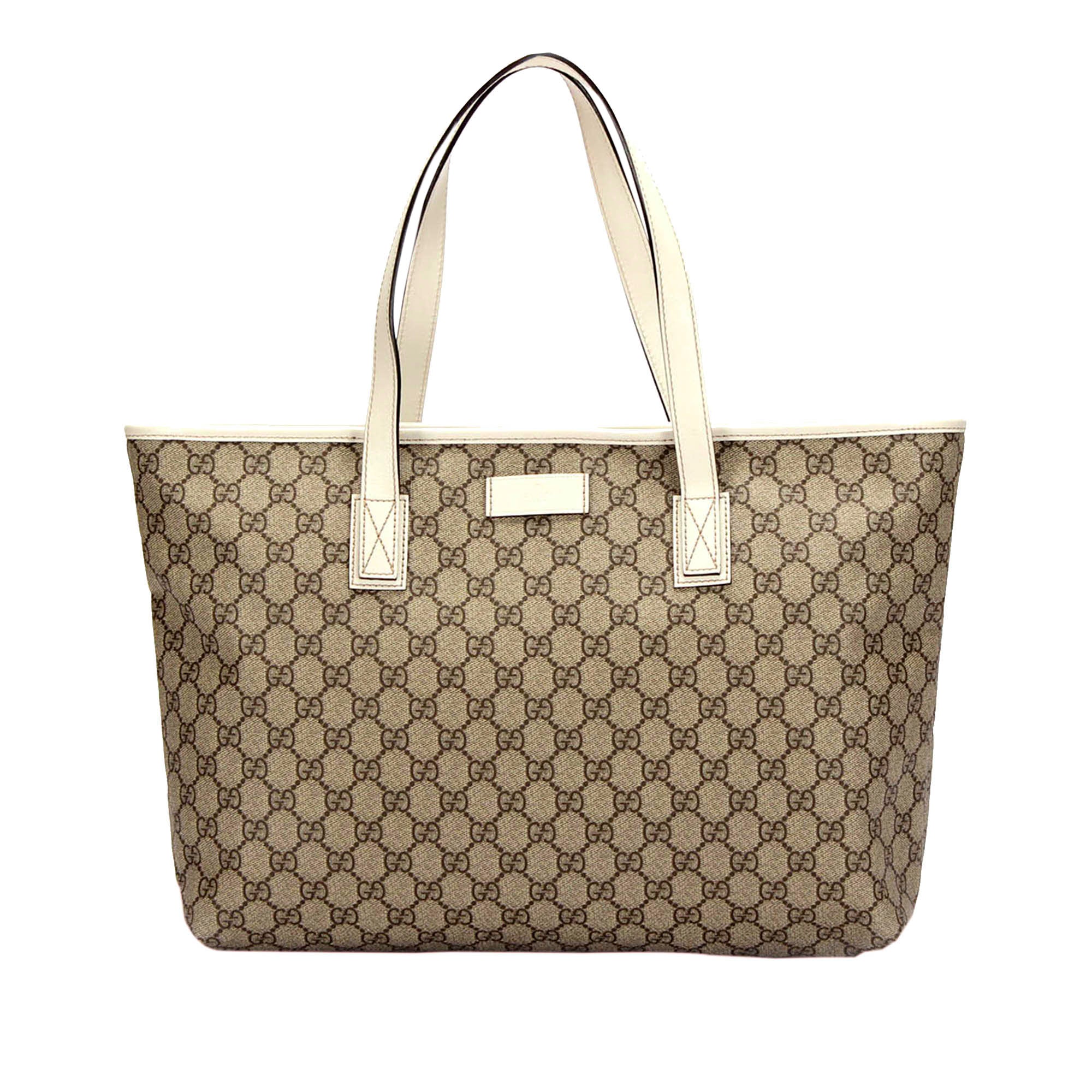 Gucci GG Supreme Tote Bag Brown