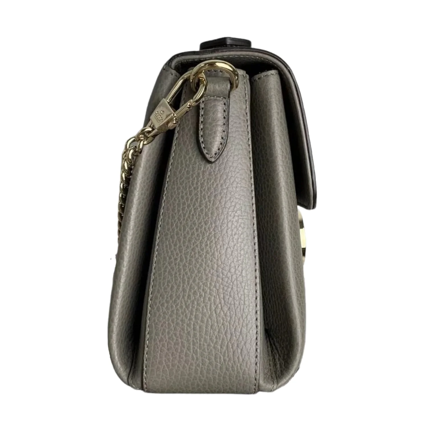 Interlocking GG Calfskin Leather Grey GHW - Image 4