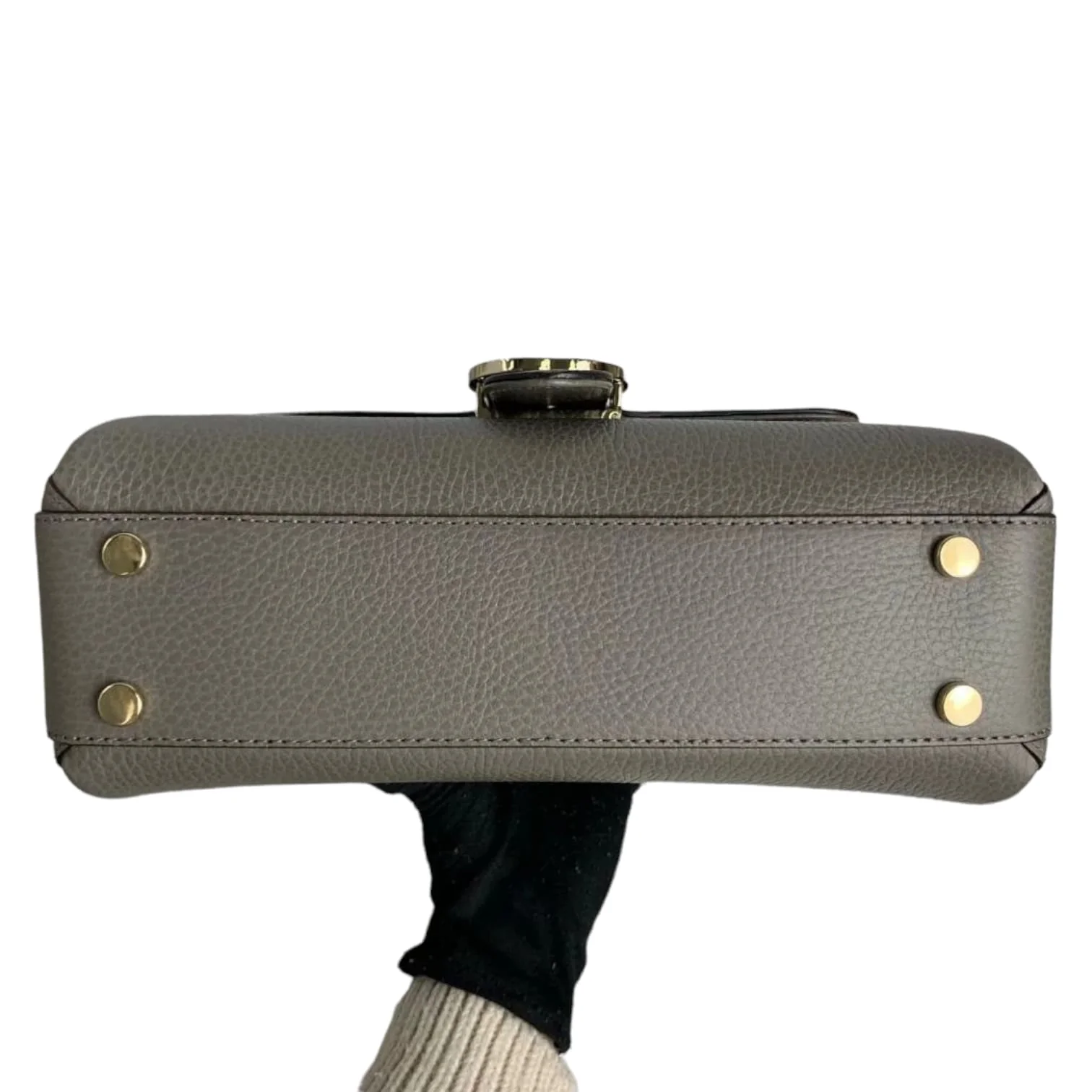 Interlocking GG Calfskin Leather Grey GHW - Image 6