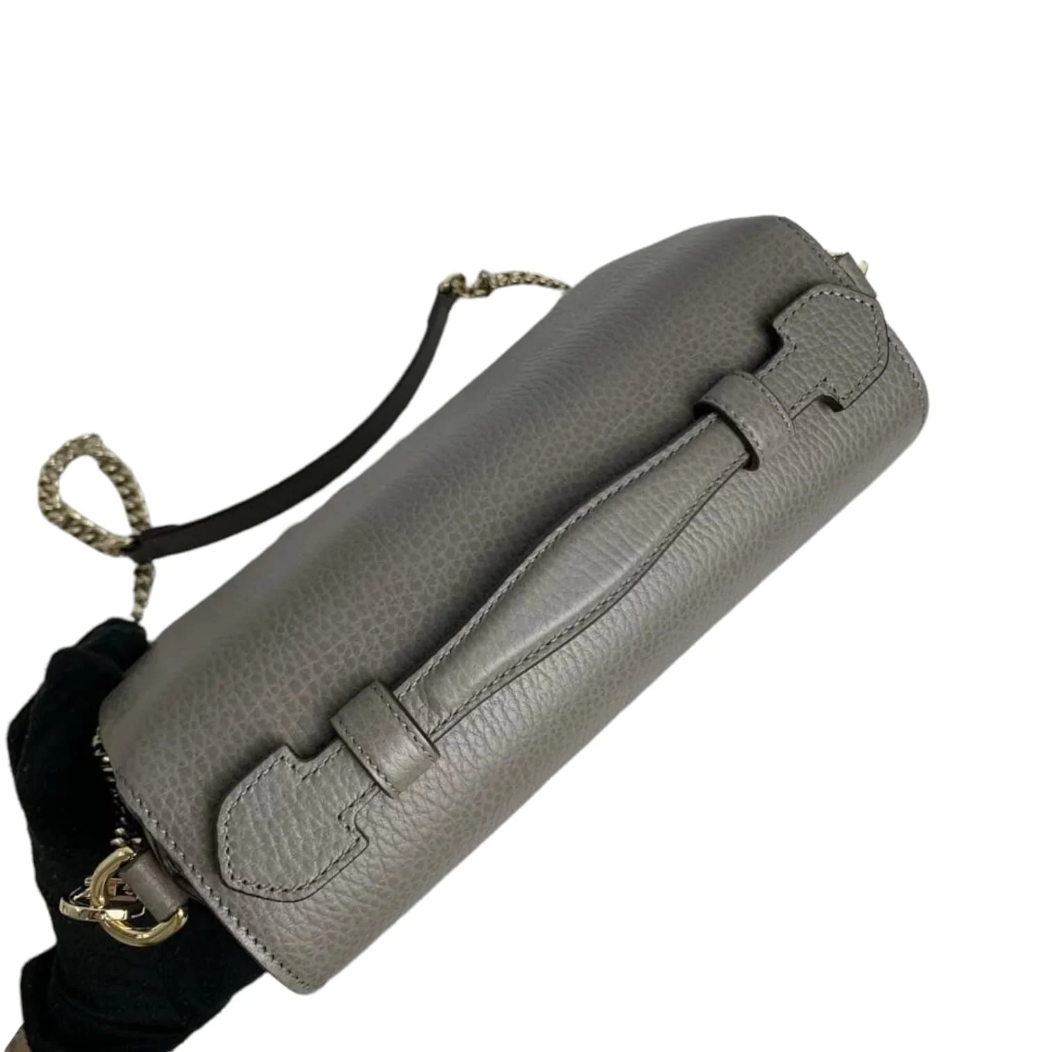 Interlocking GG Calfskin Leather Grey GHW - Image 7
