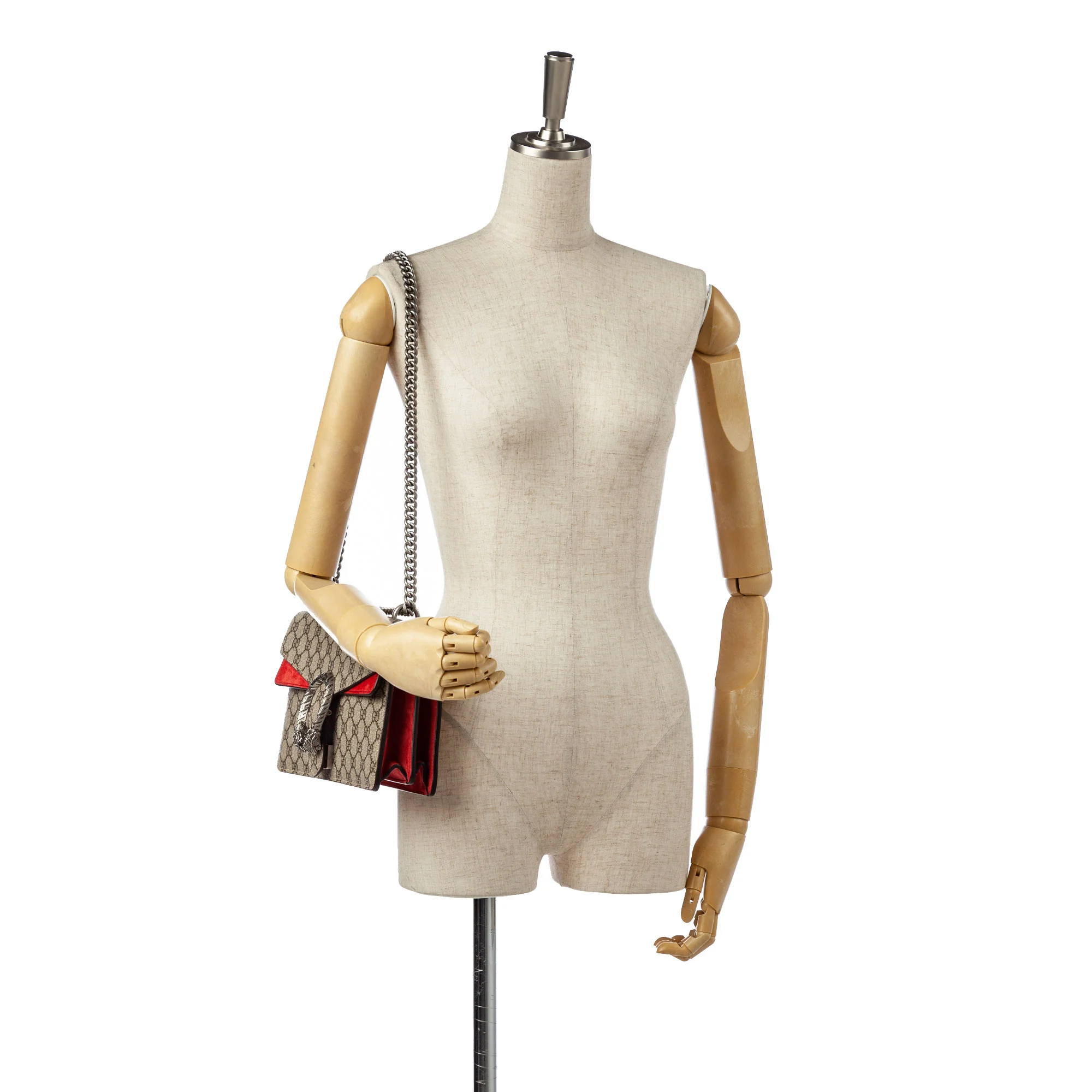 Medium GG Supreme Dionysus Shoulder Bag Brown and Beige SHW - Image 8