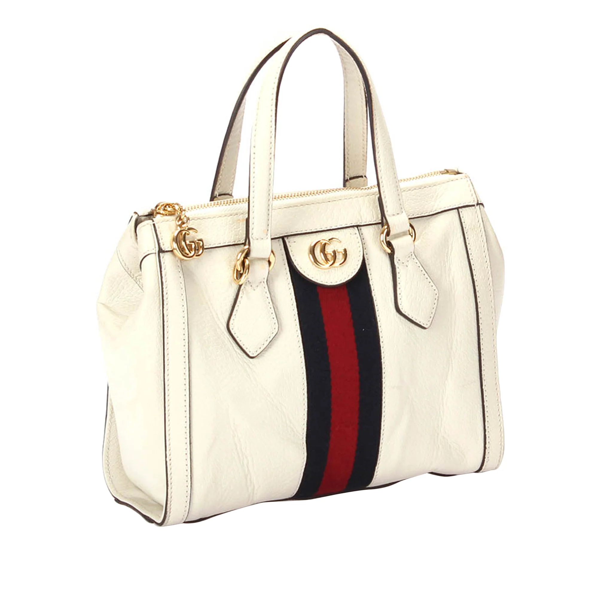 Ophidia Leather Satchel White - Image 2