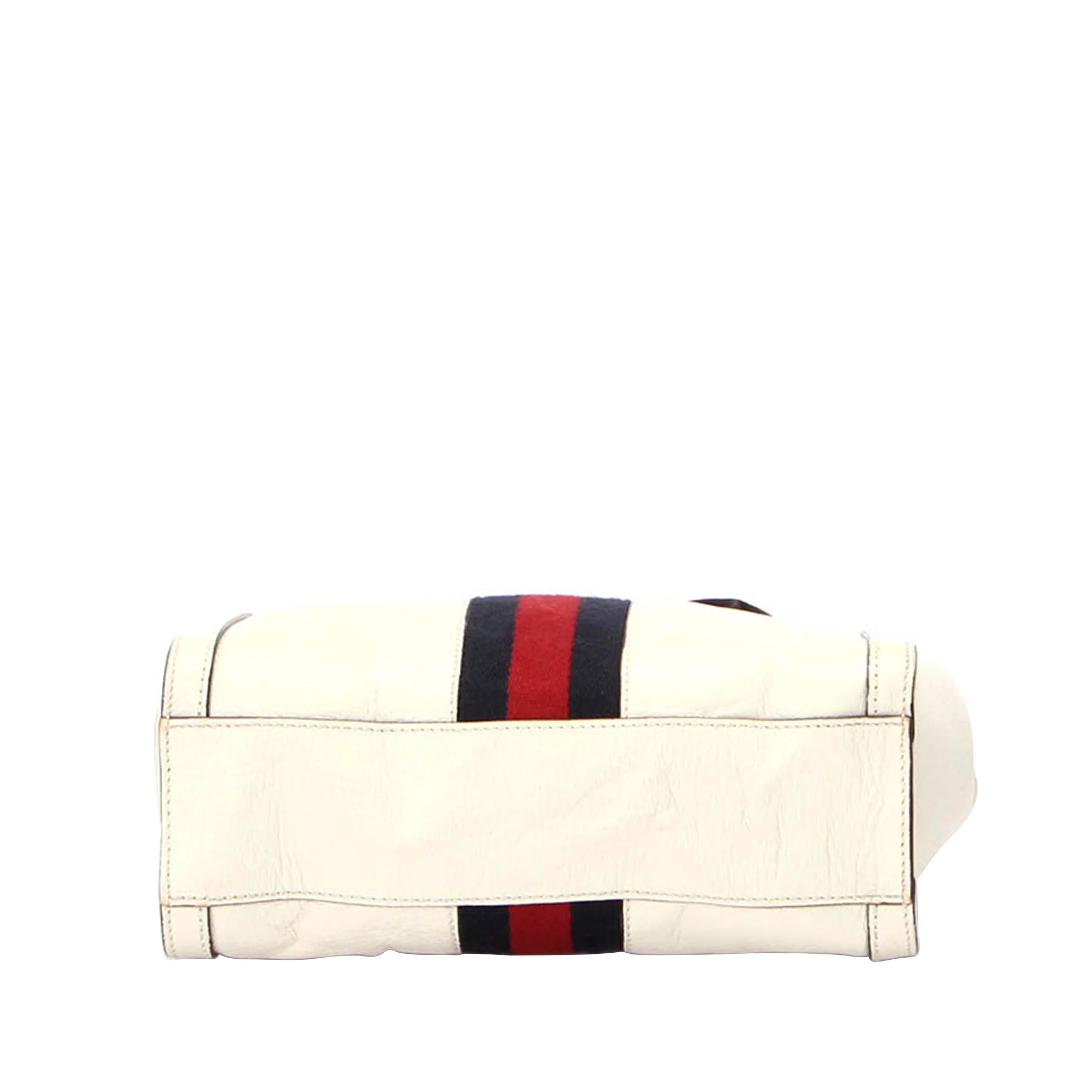 Ophidia Leather Satchel White - Image 4