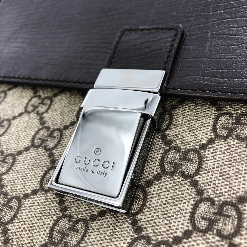 Vintage GG Monogram Clutch with Retractable Strap - Image 10