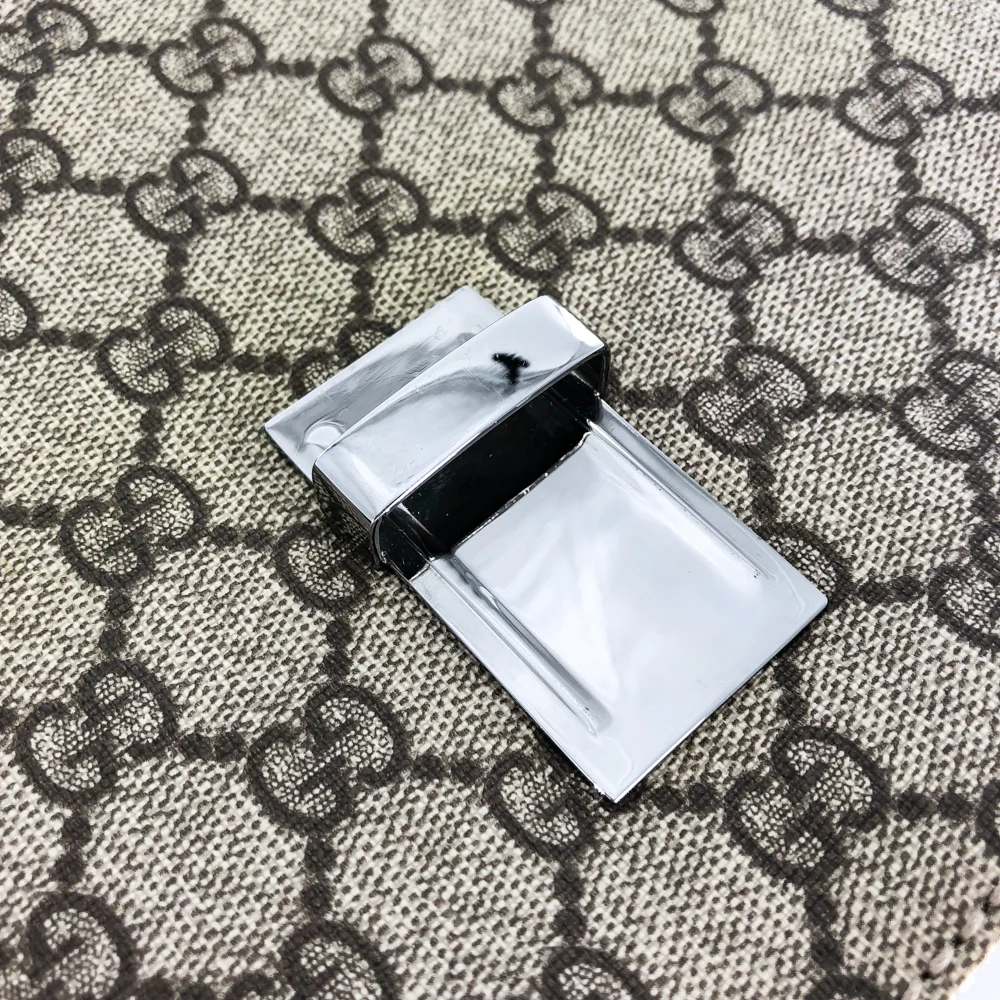 Vintage GG Monogram Clutch with Retractable Strap - Image 12