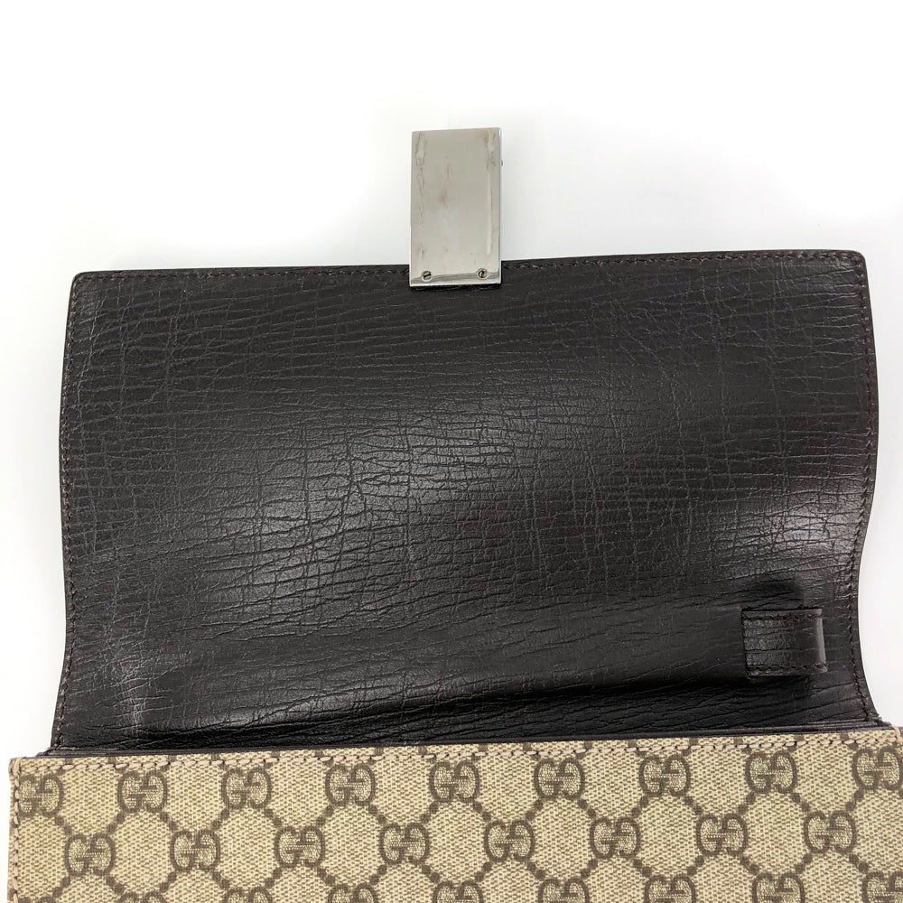 Vintage GG Monogram Clutch with Retractable Strap - Image 14