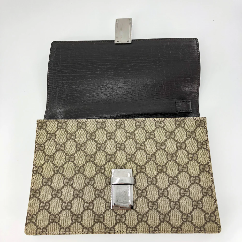 Vintage GG Monogram Clutch with Retractable Strap - Image 15