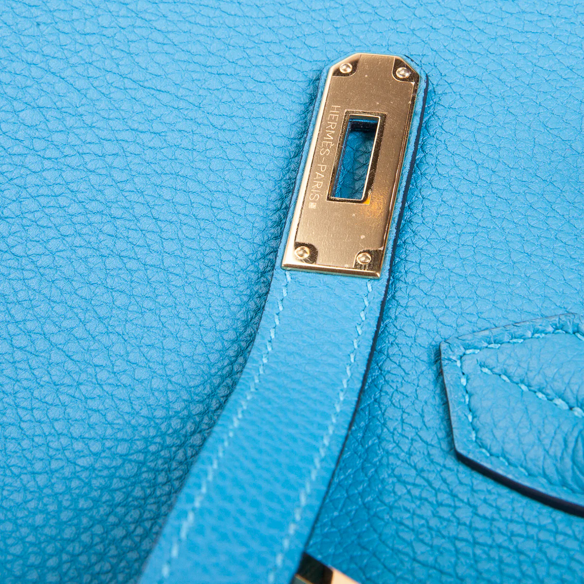 Birkin 35 in Turquoise Togo Leather - Image 10