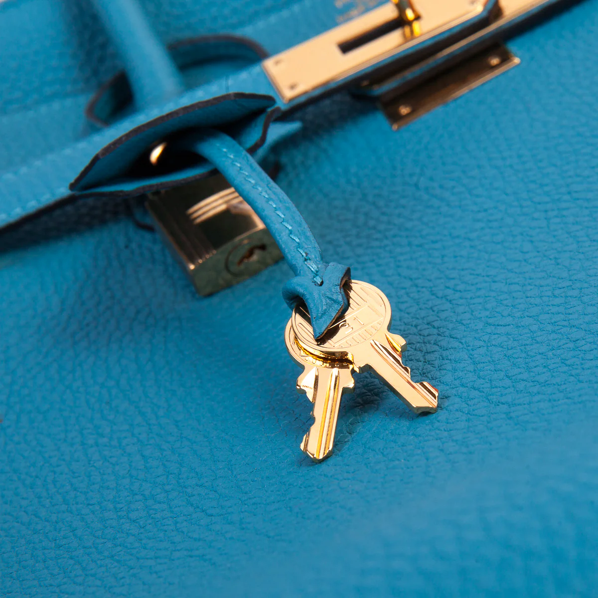Birkin 35 in Turquoise Togo Leather - Image 13
