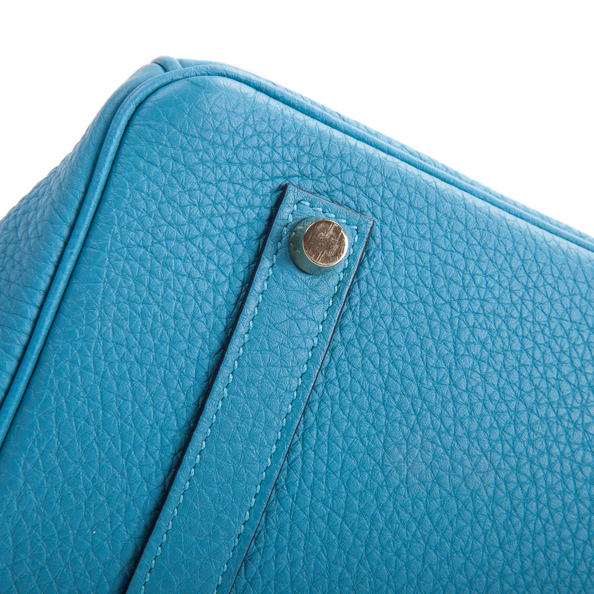 Birkin 35 in Turquoise Togo Leather - Image 16