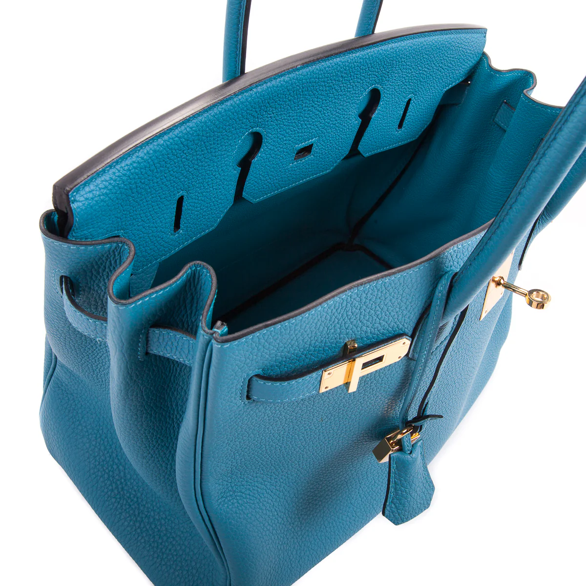 Birkin 35 in Turquoise Togo Leather - Image 4