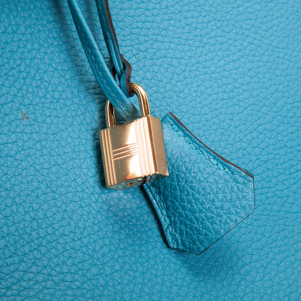 Birkin 35 in Turquoise Togo Leather - Image 6