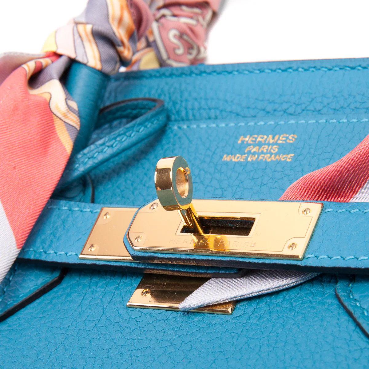 Birkin 35 in Turquoise Togo Leather - Image 7