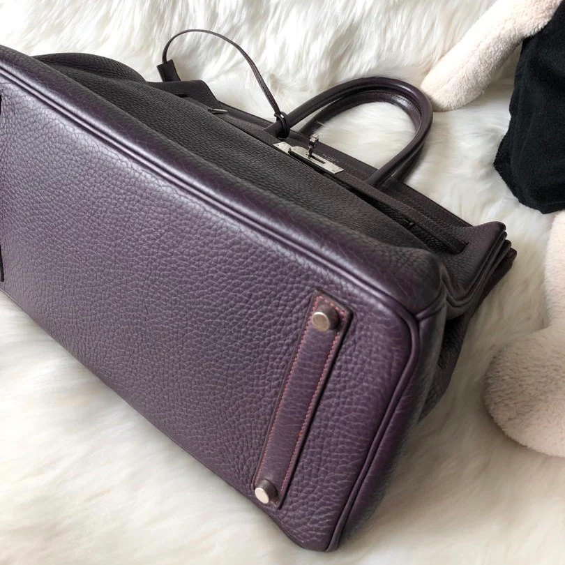 Birkin 35 Prune in Togo Leather with PHW - Image 3