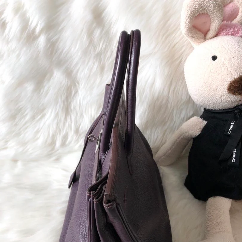 Birkin 35 Prune in Togo Leather with PHW - Image 5