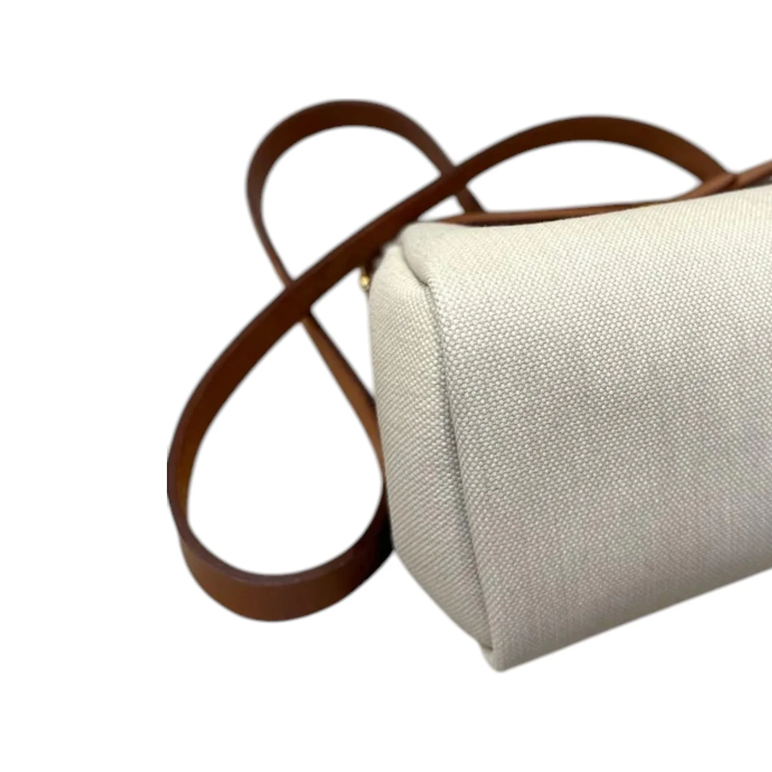 Herbag Zip 31 PM Trench Vache Hunter Toile Beige Brown GHW - Image 5