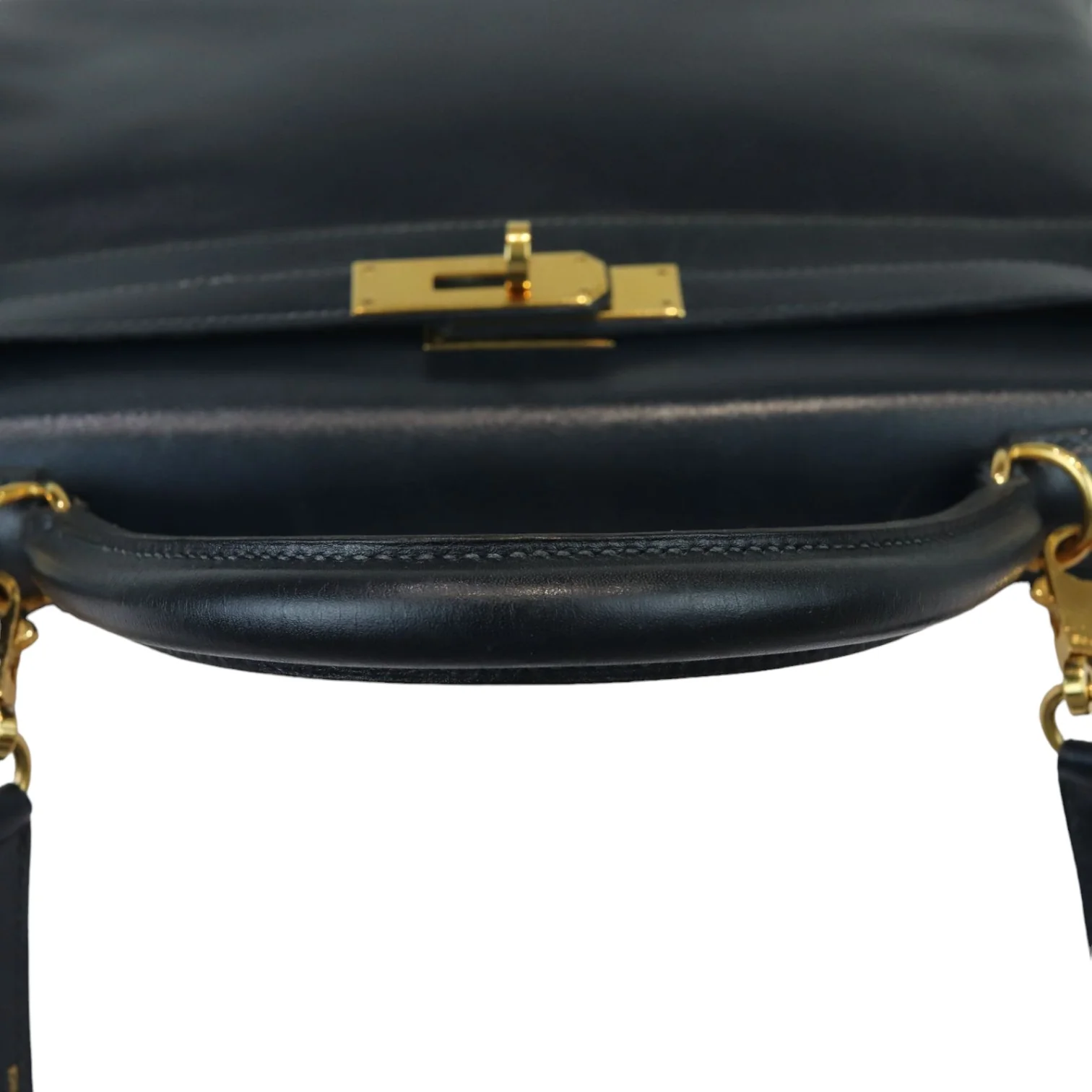 Kelly 32 Vintage Box Dark Blue GHW - Image 19