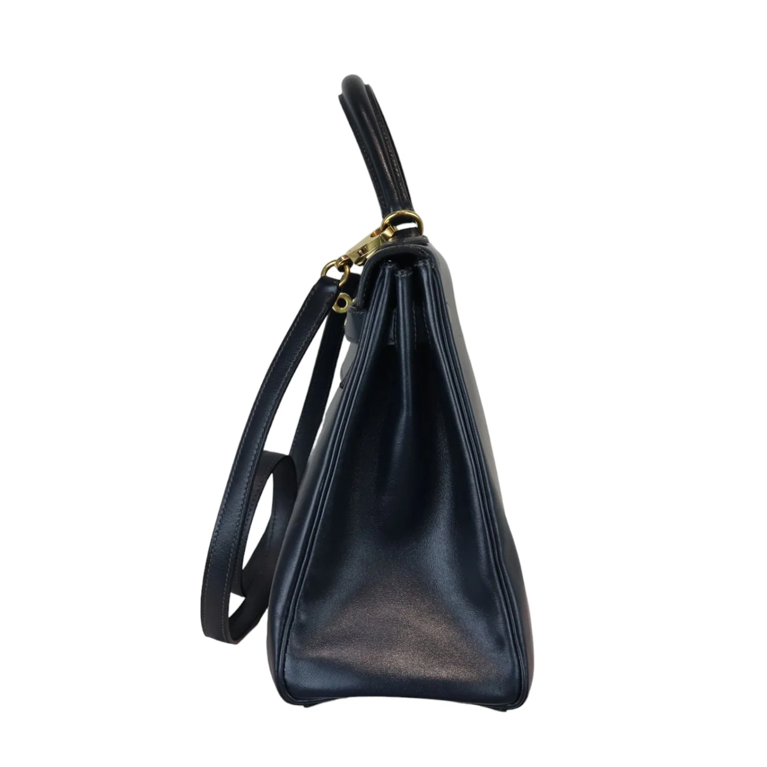 Kelly 32 Vintage Box Dark Blue GHW - Image 5