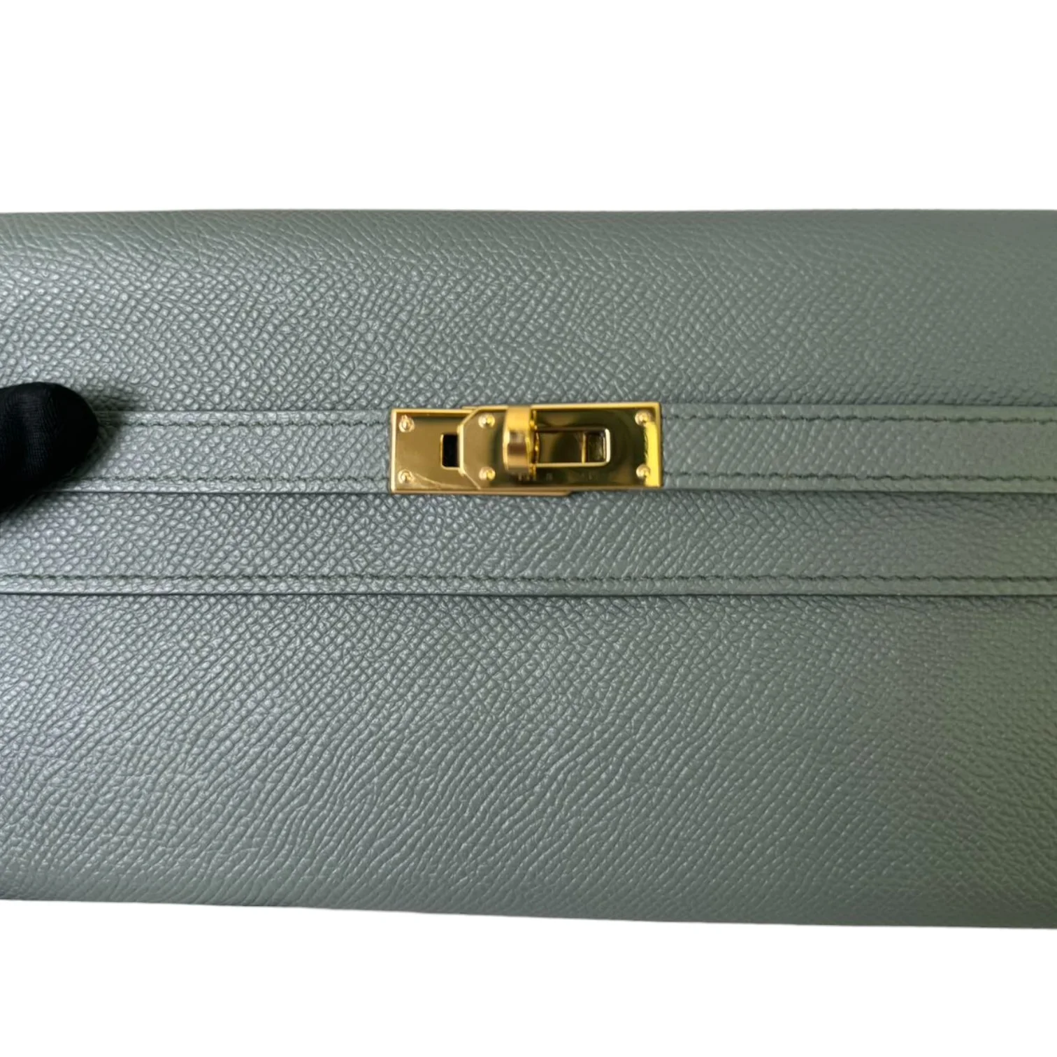 Kelly Long Wallet Epsom Leather Grey GHW - Image 11